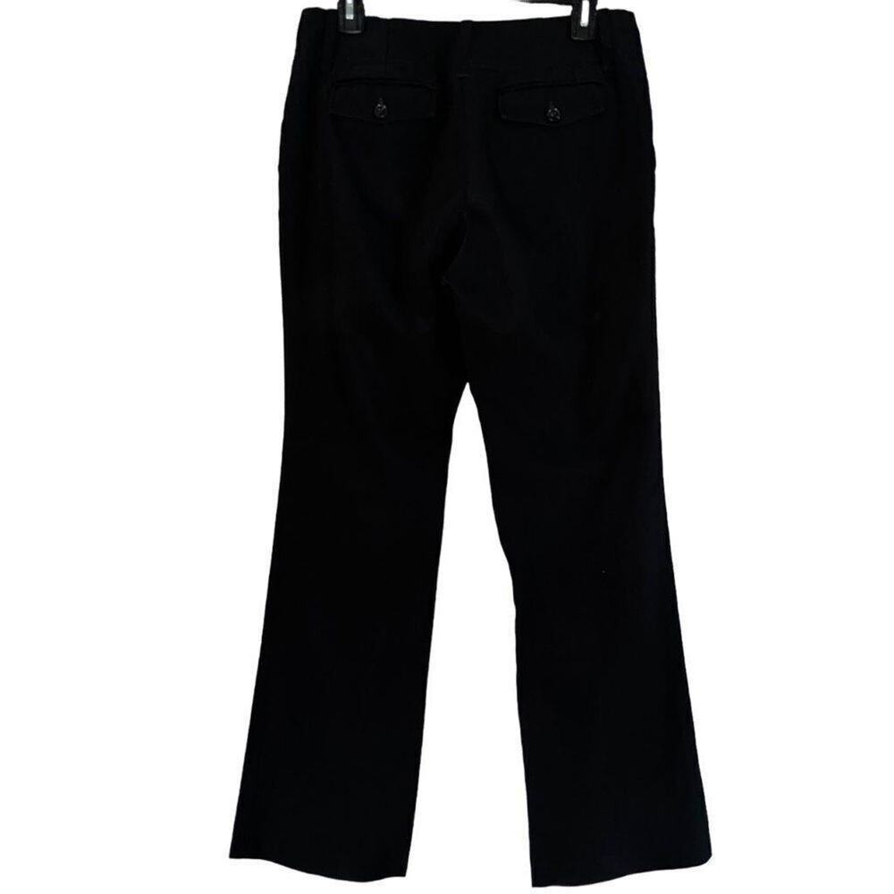 New York & Company Black Pinstripe Bootcut Stretch Dress Pants Womens Size 6 Avg
